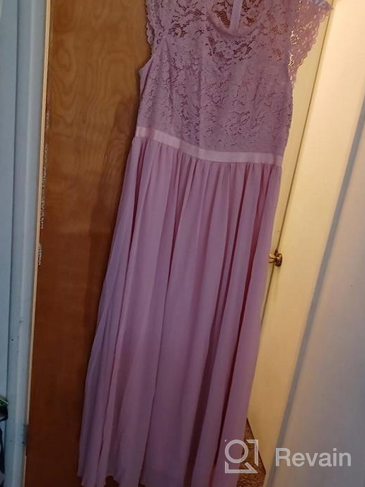 img 1 attached to Miusol Women'S Formal Floral Lace Plus Size Bridesmaid Party Maxi Dress review by Cardell Haynes