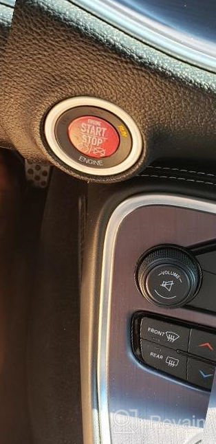 img 1 attached to 2015-2019 Dodge Charger/Challenger Starter Button Decal Overlay 3D Domed SRT Style Red Start Stop Sticker Emblem Push To Start By JDL Autoworks - Accessories review by Brett Morrison