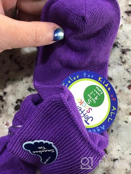 img 1 attached to Jefferies Socks Little Girls' Seamless Apparel review by Leah Singh