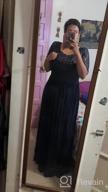 img 1 attached to Women Plus Size Chiffon Evening Dresses Long Prom Bridesmaid Gown review by Marquel Henry