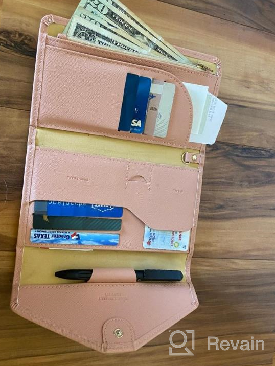 img 1 attached to RFID Blocking Passport & Vaccine Card Holder Travel Wallet - ZOPPEN Ver.4 | Tri-Fold Document Organizer review by Tanya White