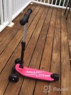 img 1 attached to Get Your Kids Rolling With The Besrey Toddler Kick Scooter - Foldable & Adjustable With LED Light Wheels And Rear Brake! review by David Alexander