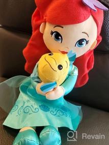 img 5 attached to Очаровательные плюшевые игрушки принцессы Диснея Ариэль и Флаундер для детей от 2 лет и старше