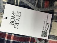 img 1 attached to Women'S Classic Plaid Cotton Hoodie Button-Up Flannel Shirt - BomDeals review by Paul Ruberto