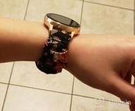 img 1 attached to Stylish And Compatible: TOYOUTHS 20Mm Elastic Scrunchie Band For Samsung Galaxy Watches 5/4/3, Active 2, And Watch 4 Classic review by David Bartan