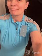 img 1 attached to Stay Safe In Style: Women'S UPF 50+ Short Sleeve Rash Guard With Hidden Zip Pocket review by Joseph Ramos