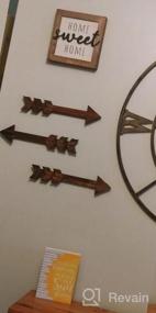 img 5 attached to TIMEYARD Arrow Decor, набор из 2 стрел, деревенский деревянный знак со стрелкой, настенный декор - декоративный настенный декор для фермерского дома