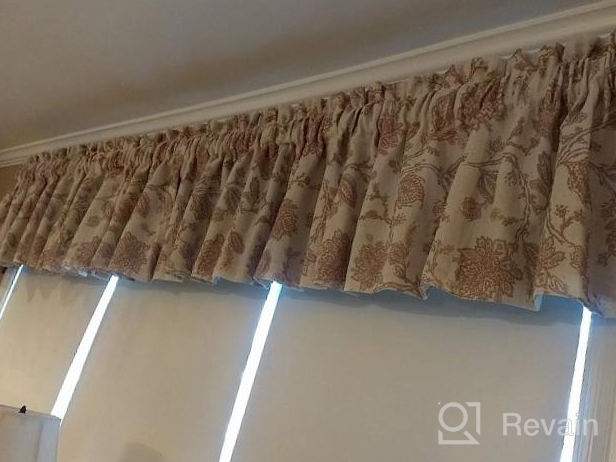img 1 attached to Add Style And Functionality To Your Window With Freda Jacobean Floral Blackout Valance review by Shane Sanchez
