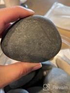 img 1 attached to 50 Count Black Flat & Smooth Kindness Rocks For Painting, Decoration, And Crafts - Hand Picked 1.5 To 2.7 Inch Medium & Small Rocks By Lifetop review by Paul Powell