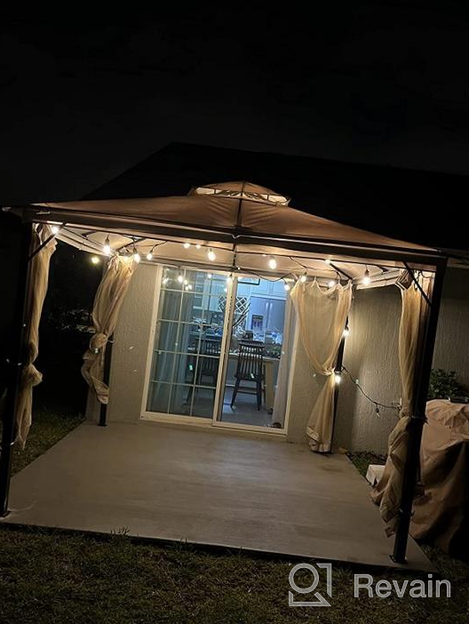 img 1 attached to 10X10 Outdoor Gazebo Canopy With Mosquito Netting - 99% UV Rays Block, CPAI-84 Certified For Patios, Lawns & Backyards | ASTEROUTDOOR review by Dave Baker