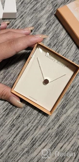 img 1 attached to Elegant Valloey Rover Tiny Dot Pendant Necklace: Stunning CZ Choker Jewelry Gift for Women review by Ryan Vaughn
