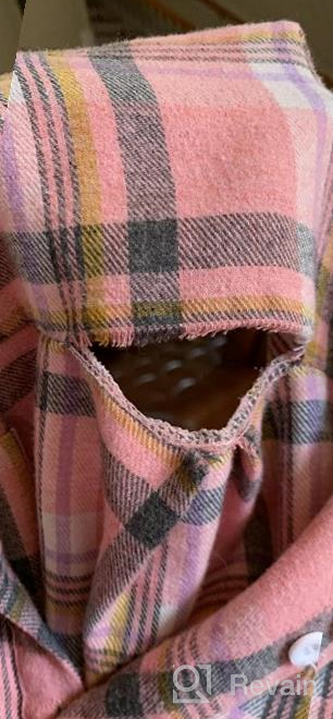 img 1 attached to 👗 Cute and Comfy Little Sleeve Button Flannel for Girls 12-18M: A Must-Have in Girls' Wardrobe! review by Christine Ellis