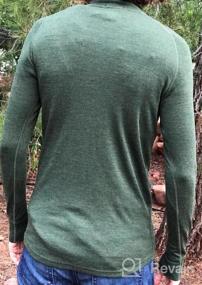 img 5 attached to MERIWOOL Mens 100% Merino Wool Midweight Half Zip Sweater - 250G Base Layer For Men