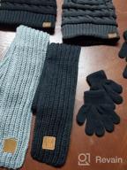 картинка 1 прикреплена к отзыву Детские зимние теплые вязаные шарфы Zhanmai, 2 штуки: уютные грелки для шеи для мальчиков и девочек малышей от Cara Ulfass