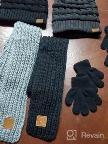 img 8 attached to Детские зимние теплые вязаные шарфы Zhanmai, 2 штуки: уютные грелки для шеи для мальчиков и девочек малышей