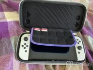 img 1 attached to Protective And Portable: Slim Carrying Case For Nintendo Switch / OLED Model With Military-Grade Protection And 10 Game Cartridge Slots review by Ken Perry