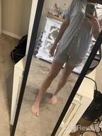 img 1 attached to Joyaria Women'S Ultra Soft Pajama Set: Short Sleeve Button Down PJs In Small To XXL! review by April Malone