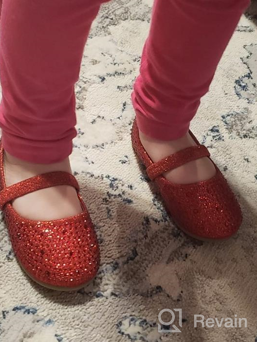 img 1 attached to SYCO Toddler Girls Ballet Flats Shoes: Adorable Bowknot Mary Jane Style for Wedding, Party & Princess Dress-Up (Toddler/Little Girls) review by Leslie Harris