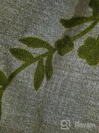 img 1 attached to Melodieux Flower Embroidery Linen Blackout Curtains For Living Room Bedroom Silver Grommet Window Drape, Beige/Green, 52 By 84 Inch (1 Panel) review by Nathan Issa