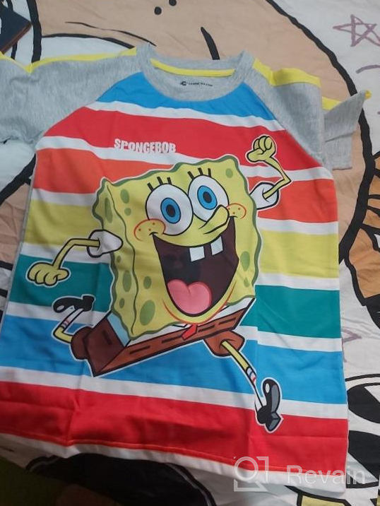 img 1 attached to Spongebob Boys Sponge T Shirt Multicolored Boys' Clothing in Tops, Tees & Shirts review by Jeremy Monroe