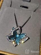 img 1 attached to Stunning GEMMANCE Butterfly Crystal Necklace – Premium Birthstone, Silver-Tone, 18”+2” Chain: A Must-Have Accessory! review by April Smith