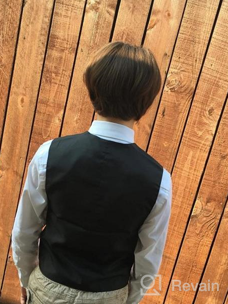 img 1 attached to 👦 Classic Chaps Sleeve Oxford Button Down Dress for Boys: Timeless Style and Unparalleled Comfort review by Johnny Price