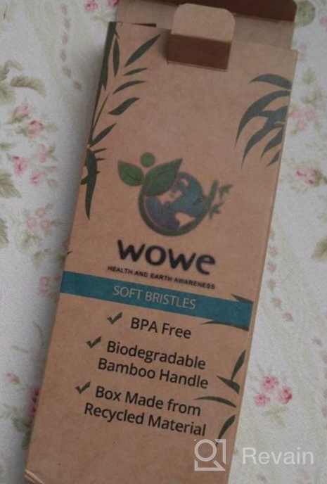 img 1 attached to Pack Of 4 Celebrate Bamboo Toothbrushes With Biodegradable Handle And Soft BPA-Free Bristles By Wowe Lifestyle - Organic And Natural review by Dang Reid
