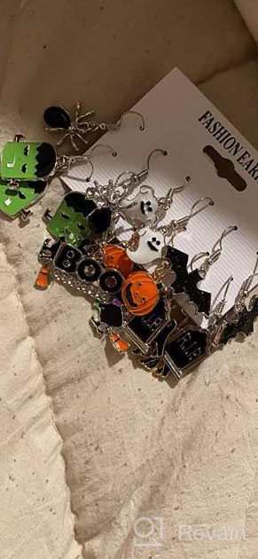 img 1 attached to PHALIN Halloween Earrings: Spooky Pumpkin Earrings for Girls' Jewelry review by Jeffrey Crutcher