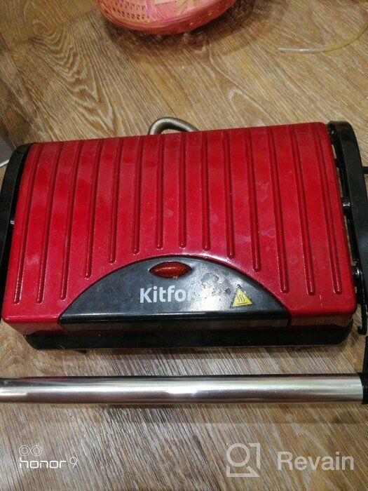 img 2 attached to Sandwich maker Kitfort KT-1609 Panini Maker, red review by Gabriela Py ᠌