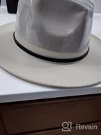 img 1 attached to Ladies' Lisianthus Belt Buckle Fedora Hat For Women review by Dan Davis