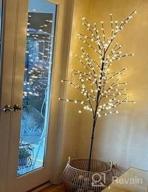 img 1 attached to LIGHTSHARE 6.5 Feet 208L LED Lighted Cherry Blossom Tree, Warm White, Decorate Home Garden, Spring, Summer, Wedding, Birthday, Christmas Holiday, Party, For Indoor And Outdoor Use review by Candace Kiselev
