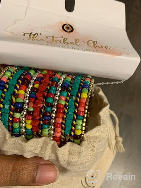 img 1 attached to Bohemian-inspired Tribal Chic Statement Bracelets for Girls - Enhance Your Fashion Jewelry Collection! review by Jody Tibbetts