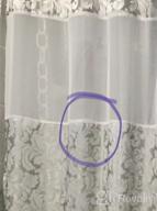 img 1 attached to UFRIDAY Grey Floral Shower Curtain With Mesh Window & Weighted Bottom Hem - Heavy Duty Waterproof (72Wx75L) review by Melvin Balamani
