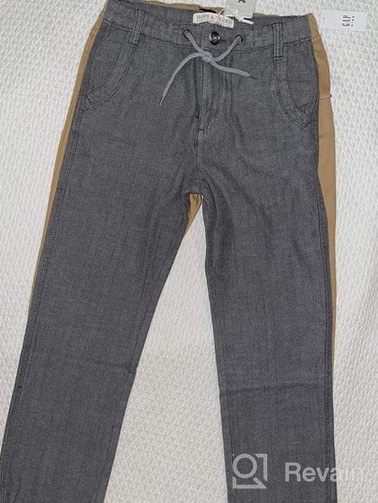 img 1 attached to 👖 Hope Henry Boys Rolled Drawstring Pants: Stylish & Comfortable Boys' Clothing review by Kenneth Cotton