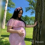 img 1 attached to Stunning Lace Maternity Mermaid Gown For Baby Shower Or Wedding Photoshoot review by Eric Aulia