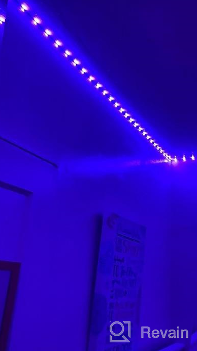 img 1 attached to Tenmiro 32.8Ft RGB LED Smart Music Sync Color Changing Strip Lights With Remote For Bedroom, Kitchen, Home, TV, Parties And Festivals review by Joe Mix