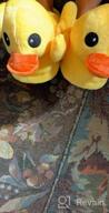 img 1 attached to Cute Plush Rubber Duck Slippers For Warm Winter Comfort review by Ralph Foster