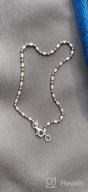 картинка 1 прикреплена к отзыву Sterling Silver Diamond-Cut Anklet: MiaBella'S Italian-Made Bead Ball Chain For Women And Teens от Carl Watkins