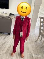 img 1 attached to Boys' 5 Piece Slim Fit Formal Suit Set In Vibrant Colors By YuanLu Dresswear review by Michael Altayeb