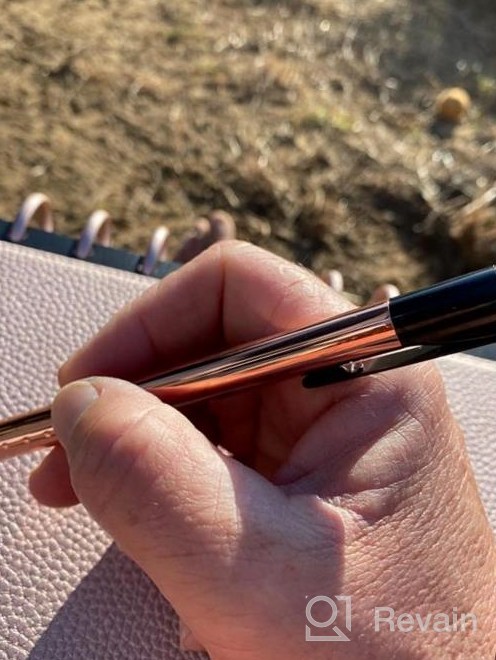 img 1 attached to Write In Style With TUL® Solid Metal Gel Pen - Retractable, Rose Gold Barrel, And 2 Refills Included! review by Patrick Myers
