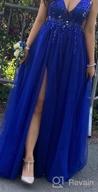 img 1 attached to Stunning Prom Dresses: Deep V Neck Sequins, Tulle And Lace Bridal Wedding Dress With High Split review by Anthony Montgomery