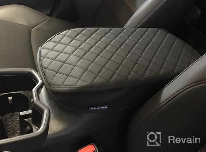 img 1 attached to Upgrade Your RAV4 Console With Custom Soft Leather Armrest Cover | Easy To Install | Durable Cushion Pad | ISSYAUTO Compatible With 2019-2022 Models review by Justin Ott