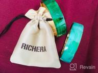 img 1 attached to Stunning Richera Set: 2 Mop Bangles with Dual Tones of Verdant Green review by Don Taniguchi