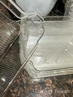 картинка 1 прикреплена к отзыву Clear Plastic Fridge Organizer Bins - Set Of 6, Ideal For Kitchen Cabinet, Pantry, And Freezer Storage, BPA-Free, 12.5" Long-Medium Size By HOOJO от Barry Shaker