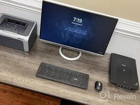 img 7 attached to Прочный 55,11-дюймовый компьютерный стол Teraves из черного дуба - идеально подходит для домашнего офиса, письменной рабочей станции и обеденного стола