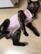 img 1 attached to Cat And Dog Surgical Recovery Suit With E-Collar Alternative - Professional Abdominal Wound Protection And Comfortable Onesie Pajama For Post-Surgery Pets, Ideal For Cats review by John Lewis