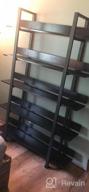 img 1 attached to Tribesigns 5 Tiers Bookcase, 5-Shelf Industrial Style Etagere Bookcases And Book Shelves, Metal And Wood Free Vintage Bookshelf With Back Fence, Rustic Brown review by Scott Schram