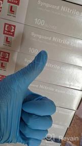 img 6 attached to Basic Medical Blue Nitrile Exam Gloves - Latex-Free & Powder-Free - NGPF-7003 (Case Of 1,000), Large