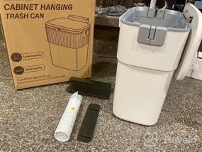 img 7 attached to 1,8-галлонный подвесной контейнер для компоста с крышкой - Кухонный мусорный бак ELPHECO для двери шкафа, под раковиной, ванной и офисом