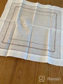 img 6 attached to Yellow Linen Table Runner 16 X 45 Inches Long - Handmade MingHing Hemstitch - Machine Washable
